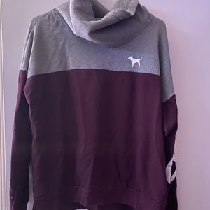Pink Victoria Secret mock neck sweatshirt